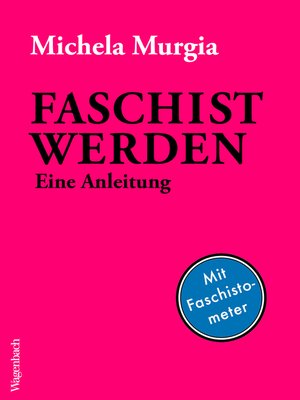 cover image of Faschist werden